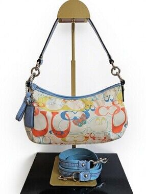 Coach | Bags | Coach Turquoise Hobo Shoulder Bag A44 | Poshmark